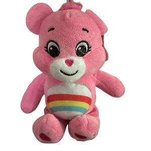 NEW Care Bears Rainbow Cheer Bear Pink Plush Bear Toy
